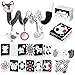 AJsupojouet High Contrast Black and White Baby Toys 3Piece Newborn Essentials Set with Hanging ToysRattle Crib Mobilebaby Book Car Seat Stroller Toys for 03612 Months Infant Development - Image 3
