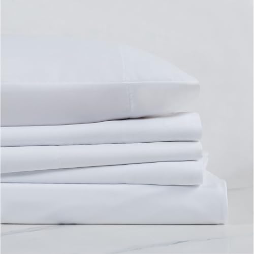 TRULY SOFT Everyday Sheet Set White Polyester 4-Piece Full Sheet Set, Solid Color Themed, Adult Bedding, Oeko-TEX Certified - Image 2