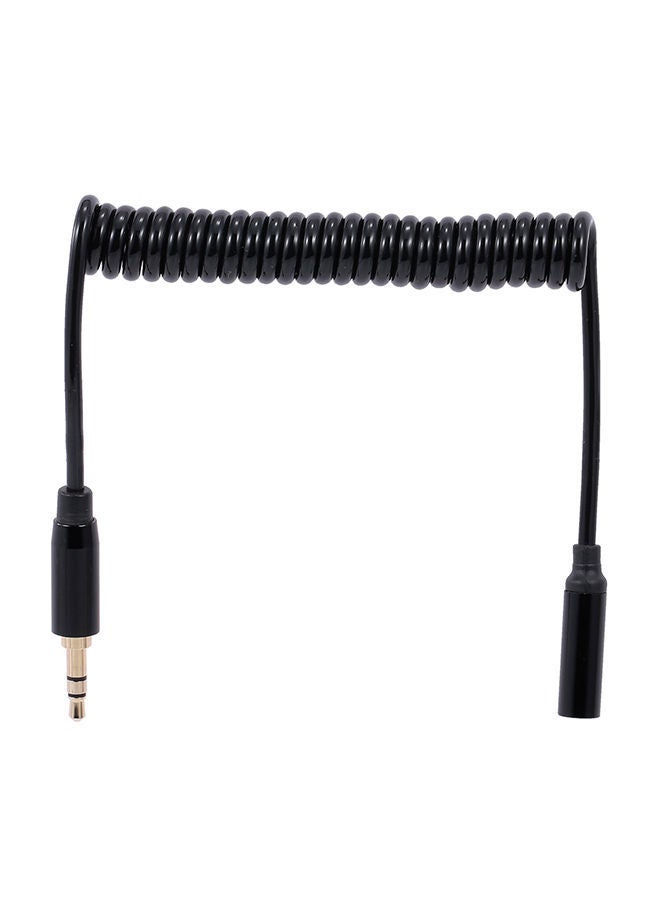 NIBEMINENT 3.5mm Male To Female Stereo Audio Cable Black - Image 1