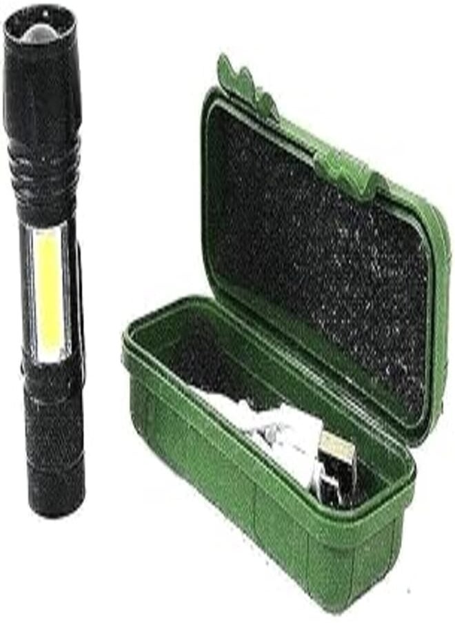 Generic LED Search Light with Battery, USB Charger and Bag for Camping 