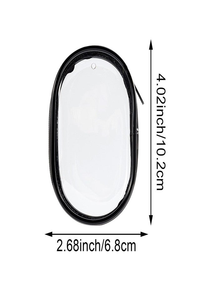 Arvintas 4PCS Clear Makeup Bag, Mini Makeup Bag for Purse, Waterproof Lipstick Holder Cute Case Coin Purse Wallet Card Holder Data Cable Organizer Zipper Pouch Black and White (No Hooks) - Image 2