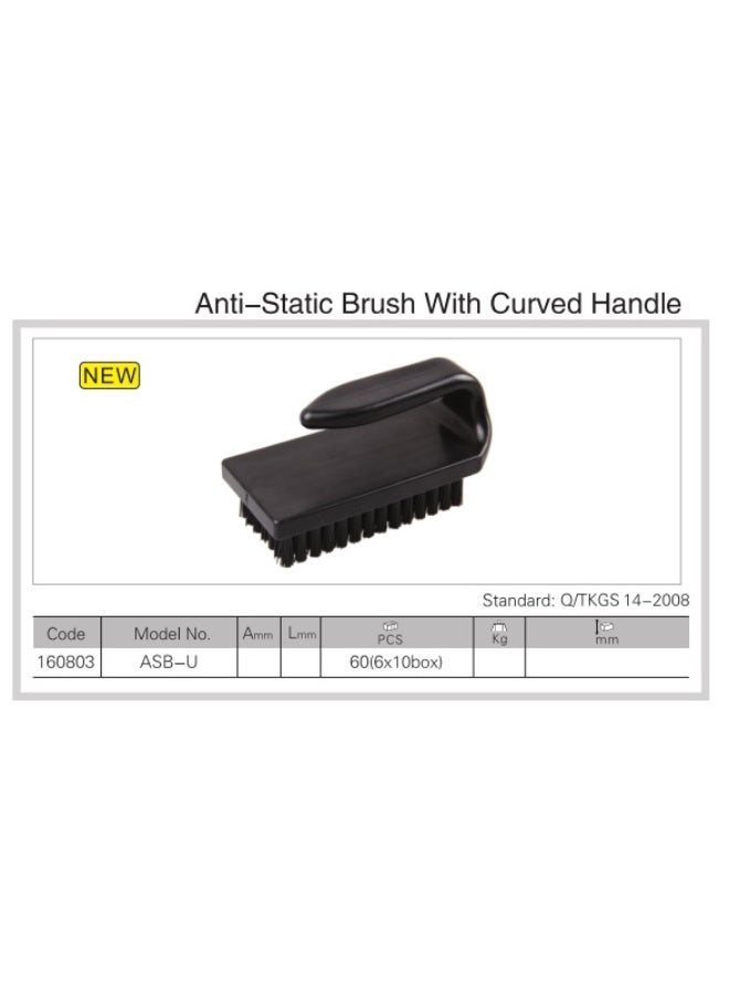 Jetechtool Antistatic Brush 55x120mm Portable, U-Type Handle, Nylon Anti-Static Cleaning ESD Brush for Electronics Computer Keyboard, Black - ASB-U - Image 2