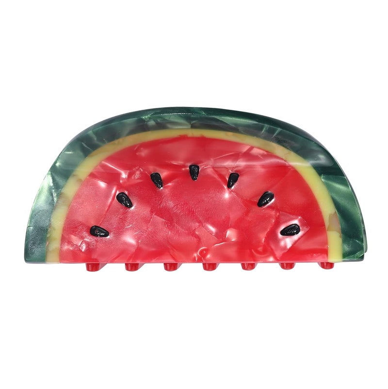 Cute Fruit Watermelon Hair Claws and Clips  Fashion Summer Barrettes Acetate Claws for Thin Medium  Short Hair Hair Accessory Gifts