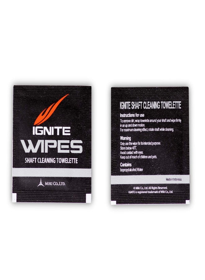 Ignite Wipes Pool Billiard Cue Shaft Cleaning Towelettes 10 pcs - Image 2