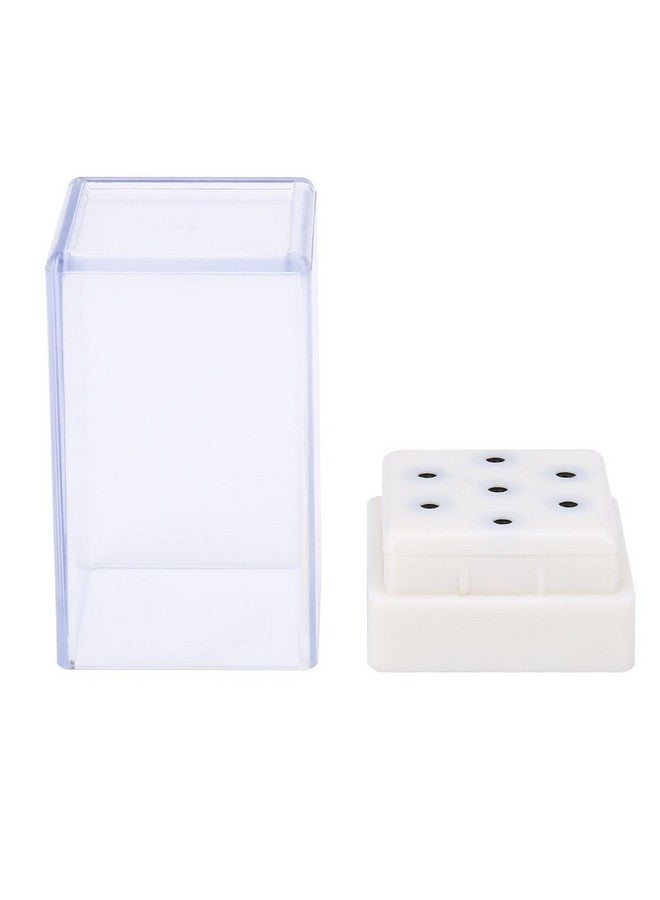 Rotekt 7 Holes Nail Drill Heads Bits Holder Organizer Box Container For Nail Grinding Heads Display - Image 1