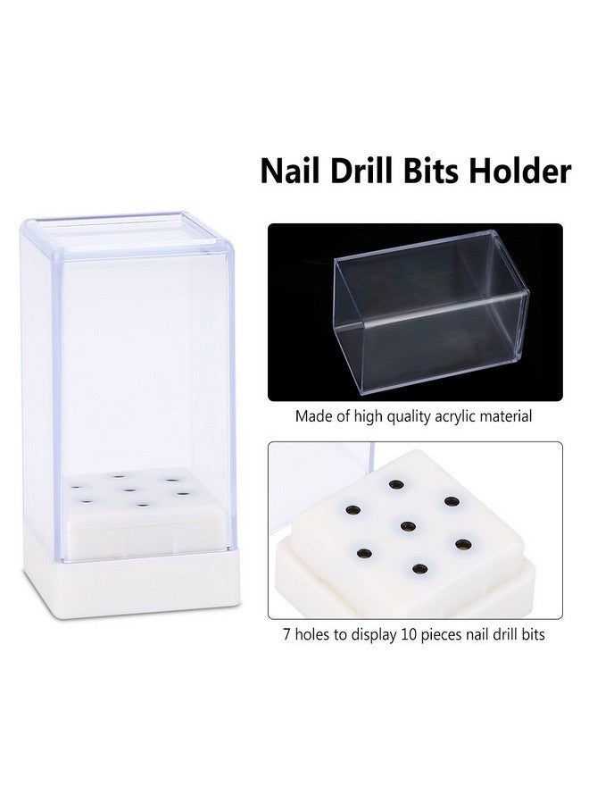 Rotekt 7 Holes Nail Drill Heads Bits Holder Organizer Box Container For Nail Grinding Heads Display - Image 2