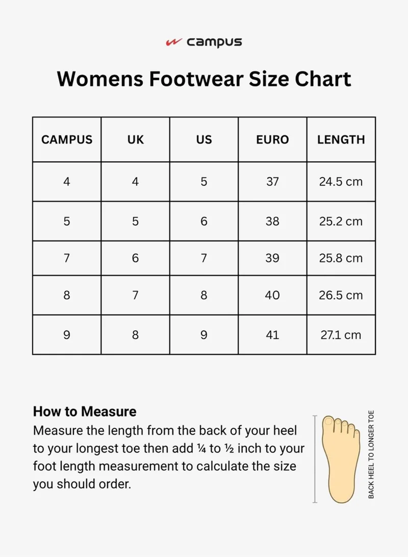 CAMPUS Mauve/Peach Women’s Sneakers Shoes with Pop Hues – Stylish Multitone Design Shoes that Elevates Any Outfit for Women | Best Price UAE