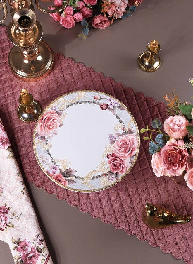 Vigneto Luxurious Floral Gold Roses Cake Stand, Cupcake and Dessert Display | Finest Premium Porcelain - Image 5