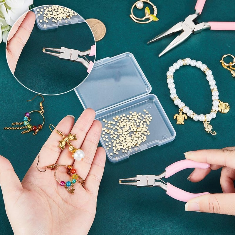 CREATCABIN CREATCABIN 200Pcs Gold Chip Solder 24K Gold Plated Brass Solder Chips Flux for Jewelry Precut Tiny Ultra Low Temp Easy Welding Solder Square for DIY Jewelry Making Repair Electronic Soldering 2x2mm  - Image 3