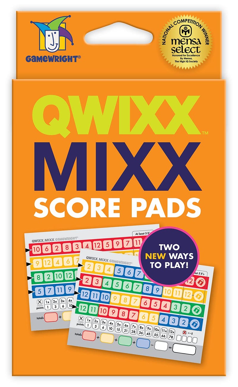 Gamewright Qwixx Mixx - Genuine Enhanced Game Play Add-On Replacement Scorecards for Qwixx - A Fast Family Dice Game, 8 + years - Image 2