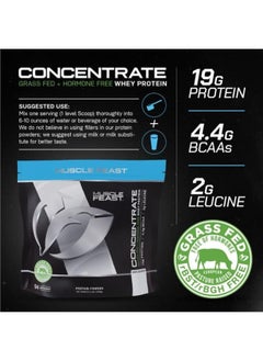 Muscle Feast Grass-Fed Whey Protein Concentrate Powder, All Natural Hormone Free Pasture Raised, Unflavored, 5Lb (94 Servings)  - Image 3