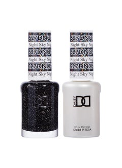 DAISY DND Dnd Gel Polish Set 1 Each Of Black Gel Polish And Black Nail Polish 527 Night Sky 0.5 Fl Oz  - Image 1