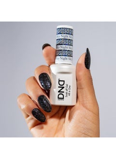 DAISY DND Dnd Gel Polish Set 1 Each Of Black Gel Polish And Black Nail Polish 527 Night Sky 0.5 Fl Oz  - Image 2