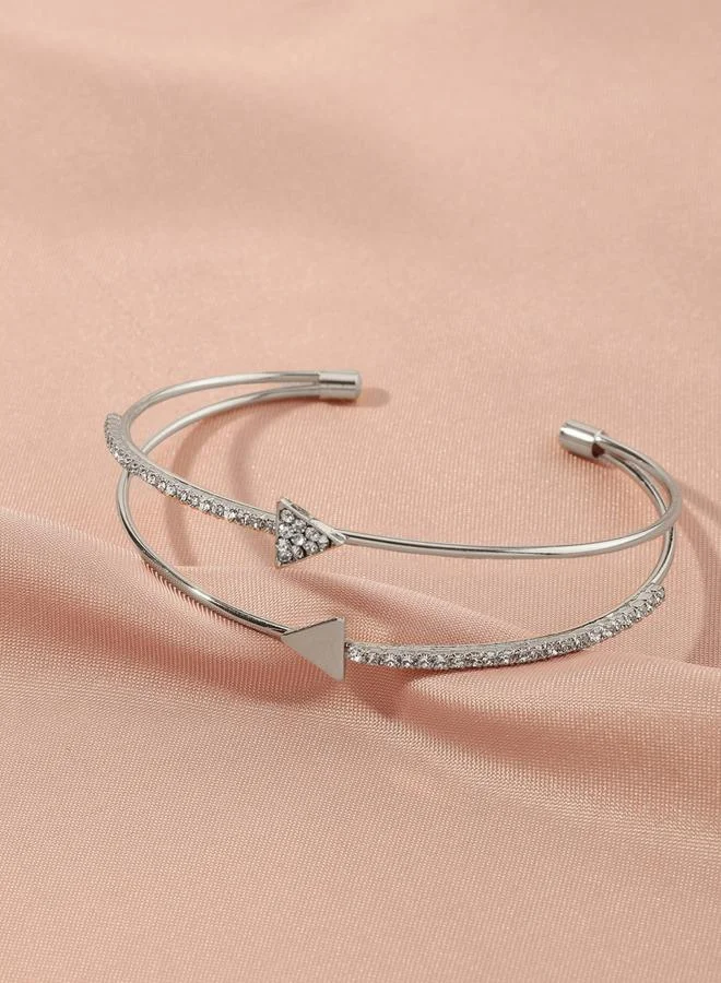 تايك تو سوار يد عريض مزين بتصميم مثلث