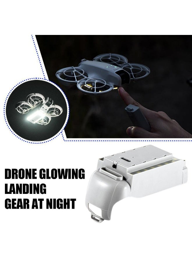 Landing Gear with Rechargeable LED Lights for DJI Neo Drone Battery Protection Case Cover Chassis Illuminated Extended Legs 2-in-1 Heightening Bracket Kickstand - Image 2