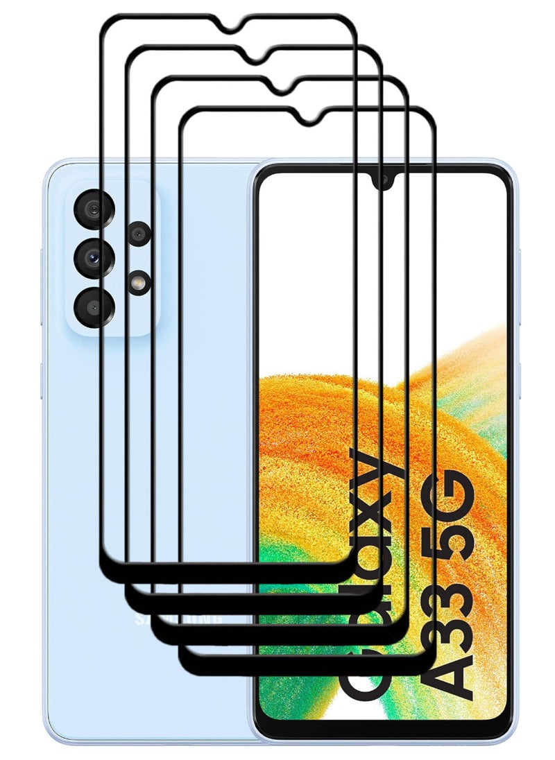ACLIX 4 Pieces Antistatic ESD Dustproof Premium Quality High Definition Tempered Glass Screen Protector Designed For Samsung Galaxy A335G - Image 1