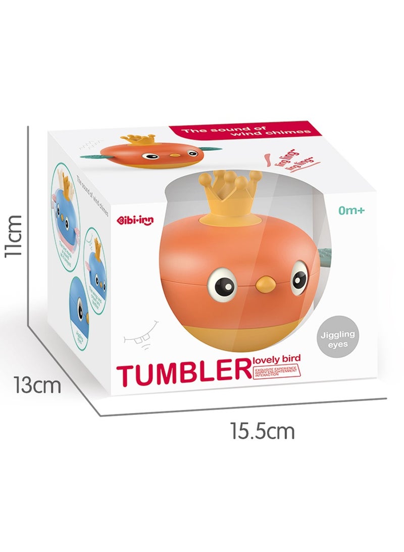 Bird Tumbler - Infant Toys with Jiggling Eyes and Wind Chime Sounds-Assorted color - Image 4