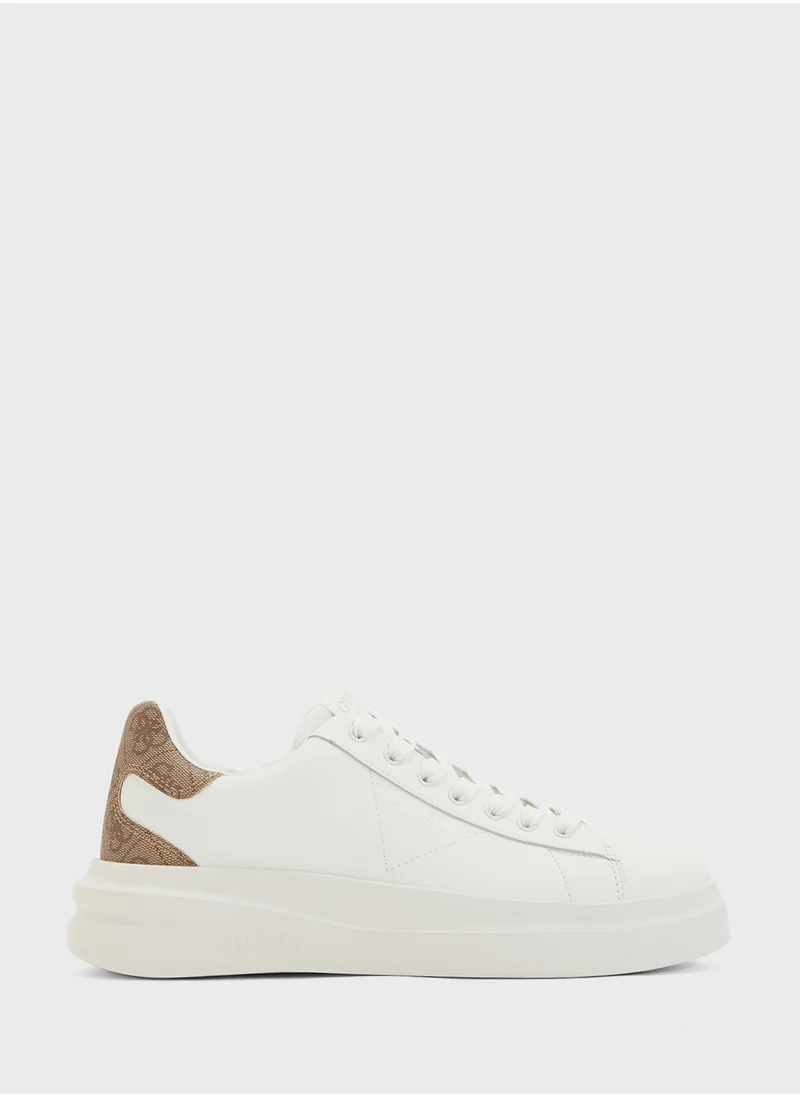 جس Logo Detailed Lace Up Low Top Sneakers