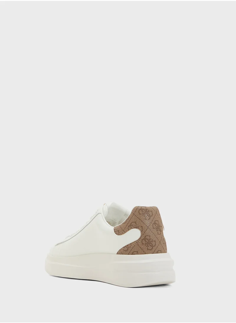 جس Logo Detailed Lace Up Low Top Sneakers