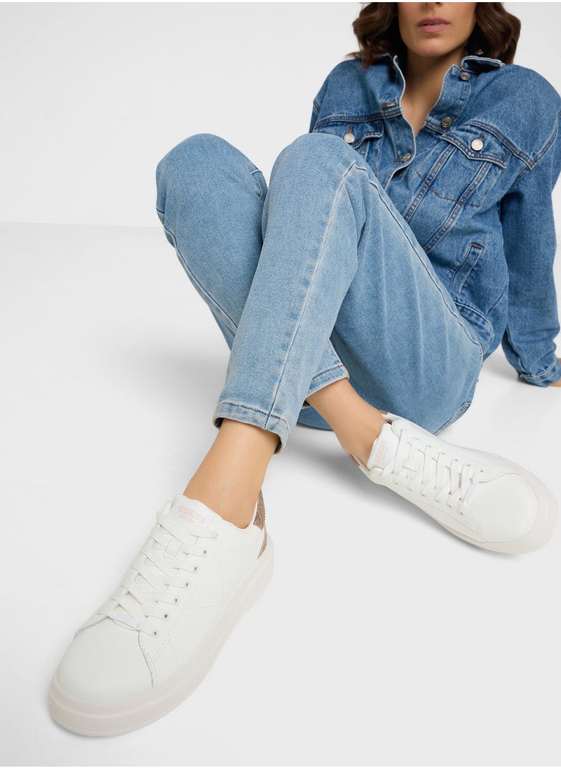 Logo Detailed Lace Up Low Top Sneakers