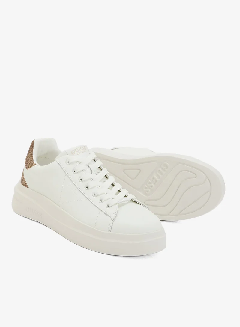 GUESS Logo Detailed Lace Up Low Top Sneakers