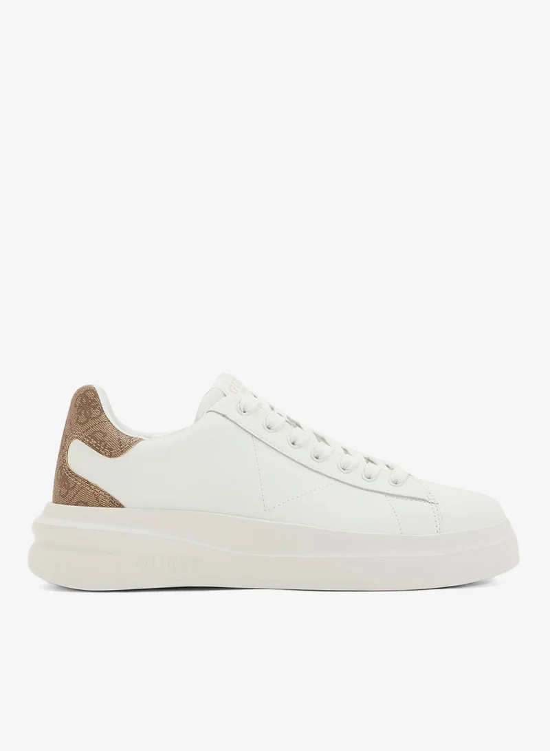 GUESS Logo Detailed Lace Up Low Top Sneakers