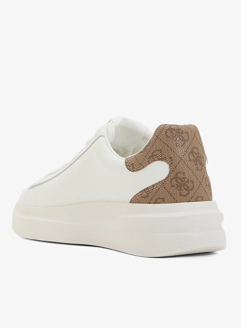 GUESS Logo Detailed Lace Up Low Top Sneakers