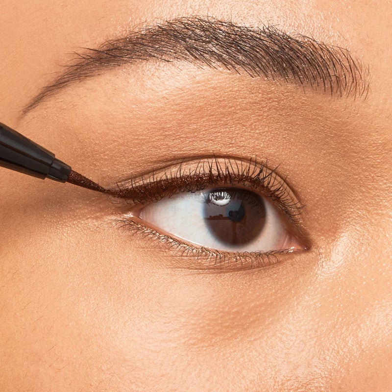 JOAH Line Up Liquid Eyeliner with Precision Felt Tip, Fast-Drying & Waterproof, Long Lasting, Smudge Proof Eye Liner, Effortless Control, Biotin Infused, Brown - Image 3