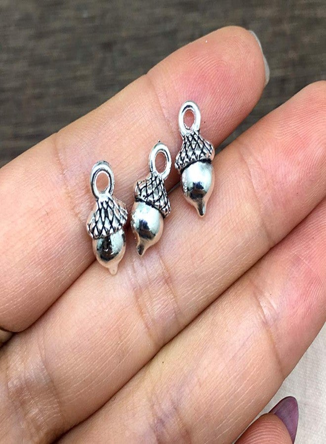 Kinteshun Christmas Acorn and Pine Cone Charm, Assorted Nuts Charm Pendant Bead for DIY Jewelry Making Findings(50pcs) - Image 5