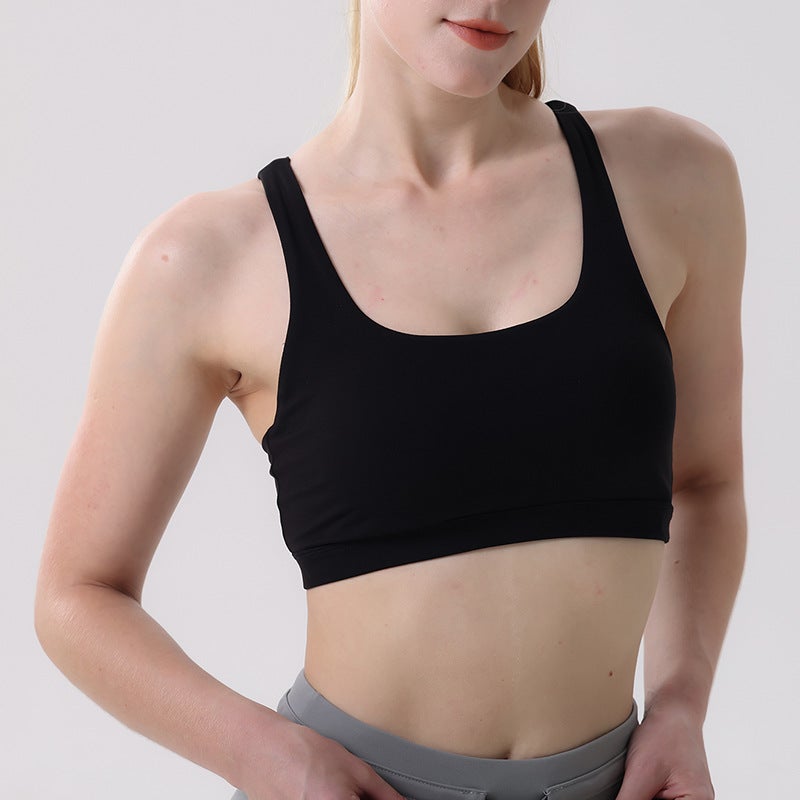 Yoga Clothing Beauty Back Underwear Women''s Quick-drying High-strength Support Training Bra Thin Shoulder Strap Fitness Running Vest for Women - Image 4
