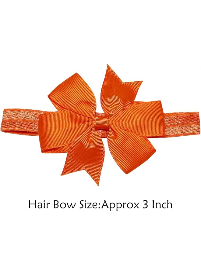 ويلينج تي عصابات رأس للبنات الصغار مصنوعة من شريط جروسجرين بطول 3 بوصات، وربطات شعر للأطفال، وإكسسوارات شعر للبنات الصغار والرضع والأطفال حديثي الولادة - Image 2