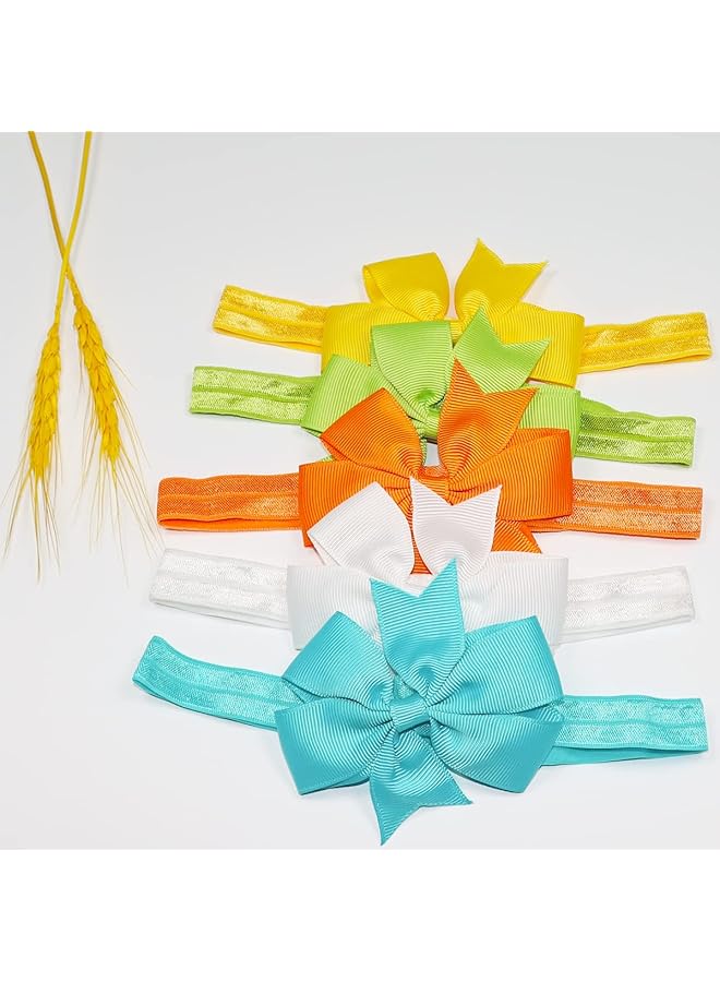 ويلينج تي عصابات رأس للبنات الصغار مصنوعة من شريط جروسجرين بطول 3 بوصات، وربطات شعر للأطفال، وإكسسوارات شعر للبنات الصغار والرضع والأطفال حديثي الولادة - Image 4