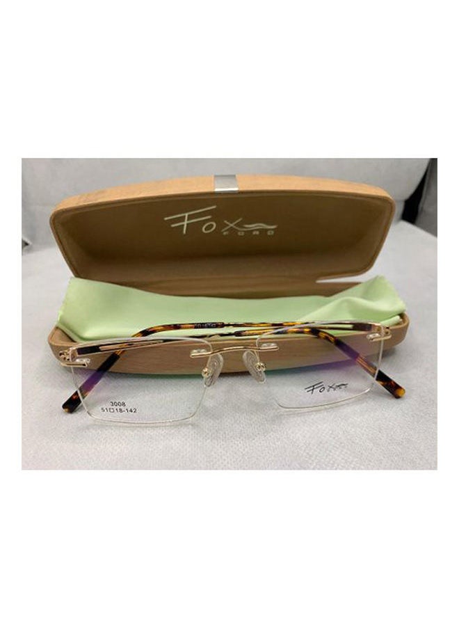 Fox Ford - Rimless Rectangular Eyeglass Frame 3008-C-3 - Image 1