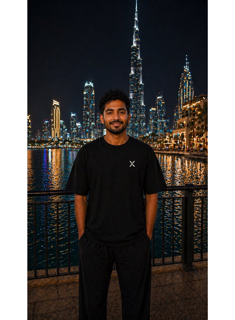 NOMAiX Everyone is Emirati T-Shirt │ Arabic Calligraphy UAE Flag Art Tee │ Limited Edition │ Oversized │ Made in UAE - Image 3