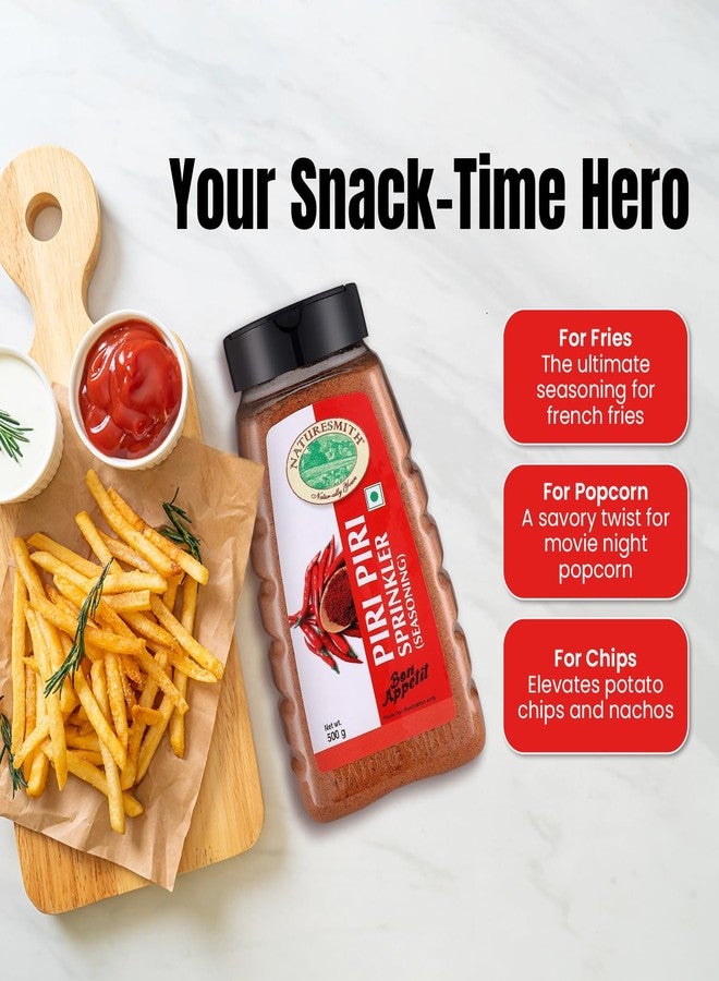nature smith Naturesmith Piri Piri Masala (Peri Peri Powder) Sprinkler - 500g | Tangy & Spicy Seasoning Powder | Perfect for Snacks, Fries, and Grilled Dishes - Image 2