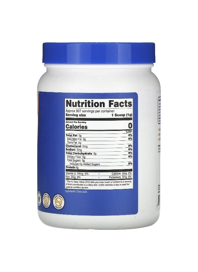 Nutricost Nutricost, Citric Acid, Unflavored, 32 oz (907 g)  - Image 2