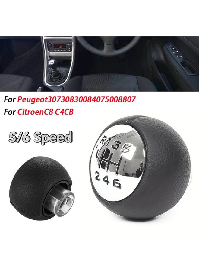 5 Speed Manual Gear Shift Knob Head Replacement For Peugeot Citroen Cars - Image 1