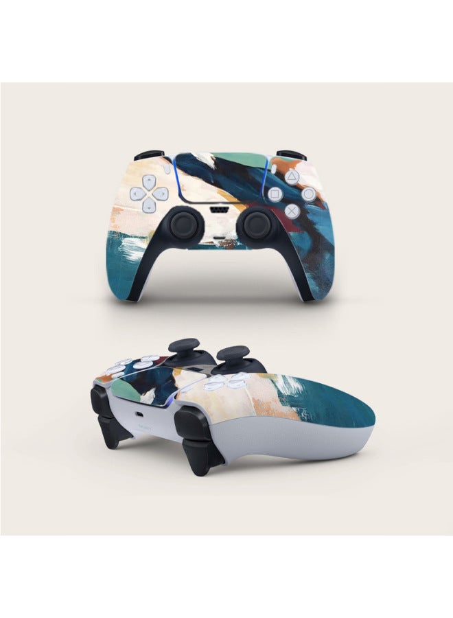 Loquat Applicable To PS5 Game Console Handle Stickers PS5 Optical Drive Version Handle Scratch-proof Protective Film Digital Version HD Color Film-Color:027 - Image 3