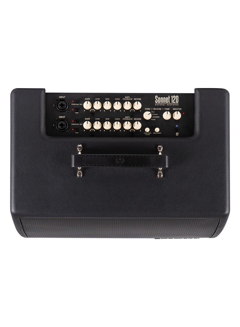 Blackstar Sonnet 120 -1 x 8”/1 x 1” 120 Watt Black Acoustic Guitar Combo Amplifier BA153012-H - Image 3