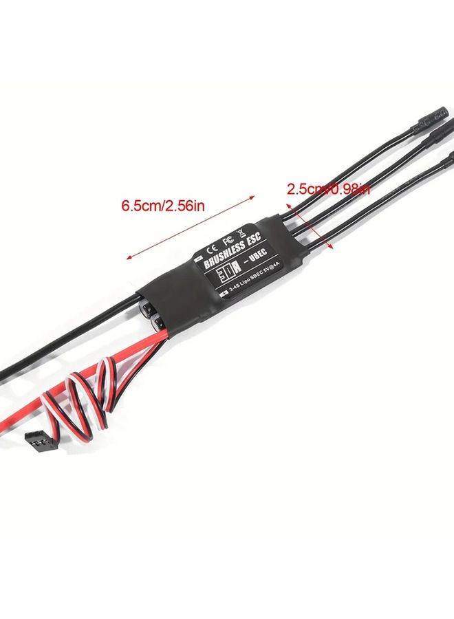 30A ESC بدون فرشاة، وحدة تحكم سرعة كهربائية 2-6S مع مبرمج لطائرات التحكم عن بعد - Image 2