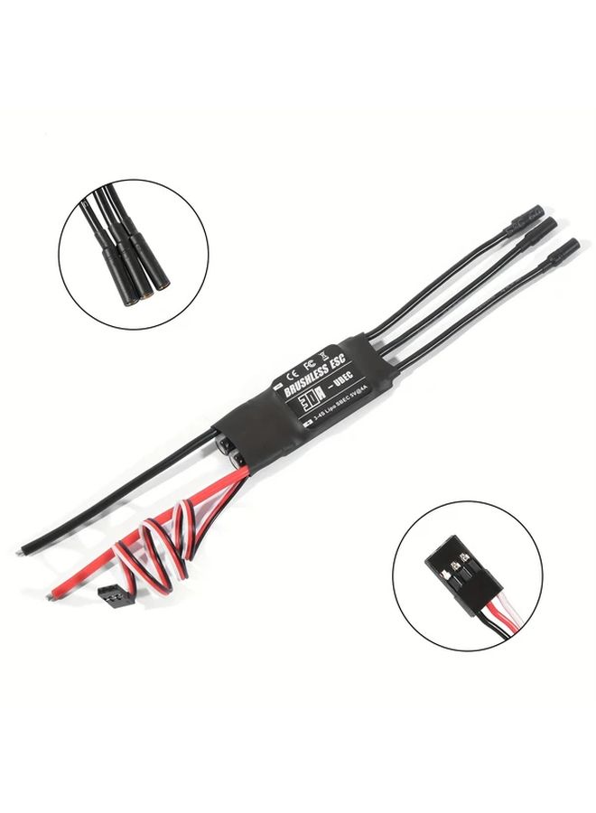 30A ESC بدون فرشاة، وحدة تحكم سرعة كهربائية 2-6S مع مبرمج لطائرات التحكم عن بعد - Image 4