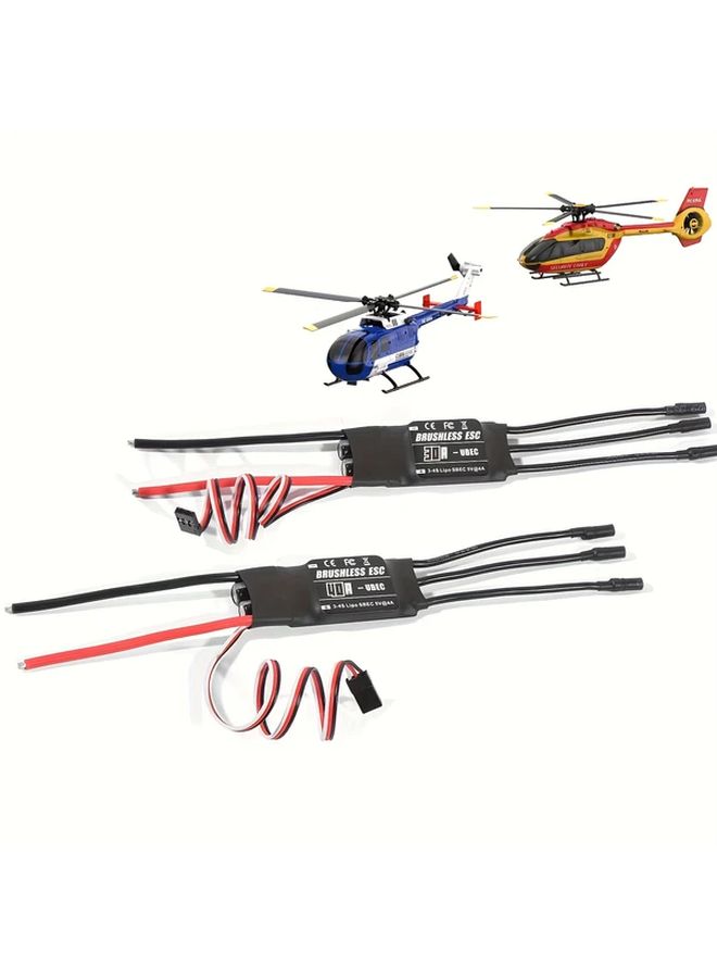 30A ESC بدون فرشاة، وحدة تحكم سرعة كهربائية 2-6S مع مبرمج لطائرات التحكم عن بعد - Image 1