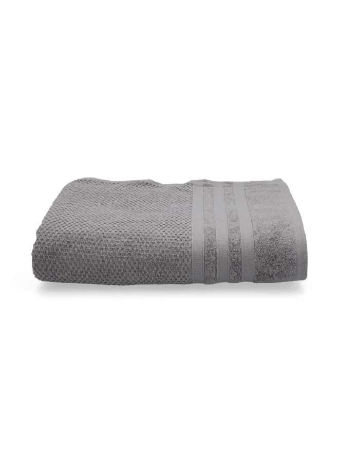 Valentini Highly Absorbent Premium Quality Soft Beach Towel Storm Grey 100 x 150 cm