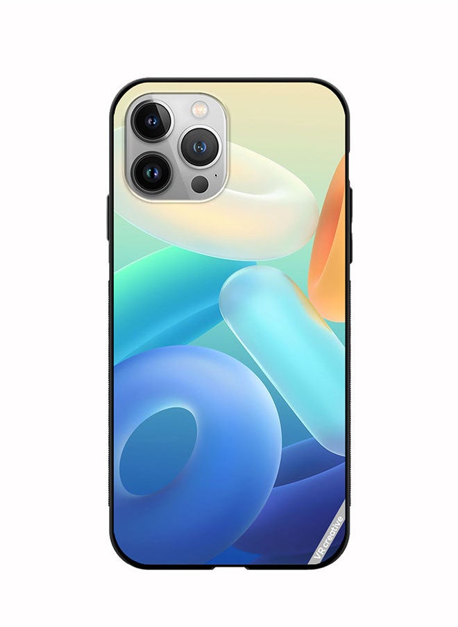 VR CREATIVE - Protective Case Cover For Apple iPhone 12 Pro Max Rings Design Multicolour - Image 1