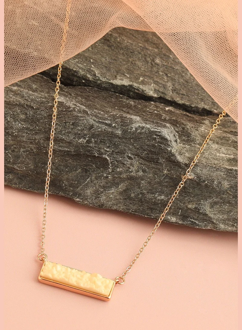 SOHI Gold Plated Casual Designer Necklace For Women