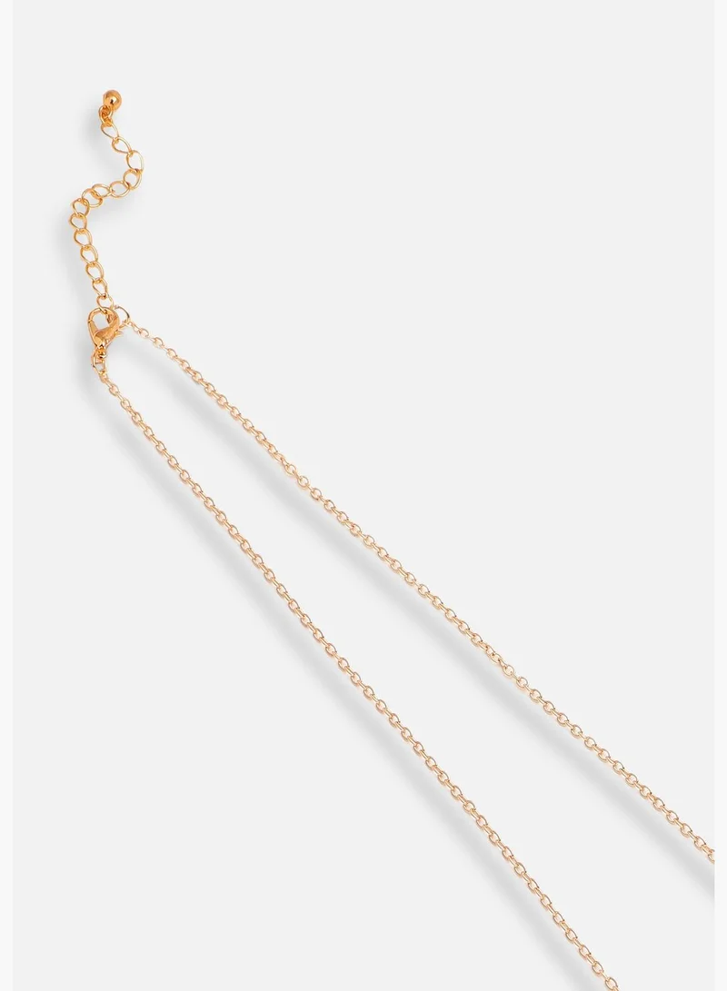 SOHI Gold Plated Casual Designer Necklace For Women
