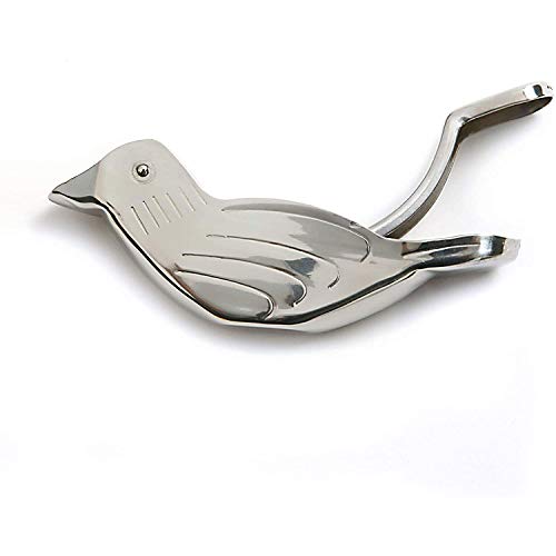 Melostu OGWSRK Genting stainless steel manual lemon juicer and lime squeezer, silver (2 pieces)Bird shape lemon juicer - Image 2