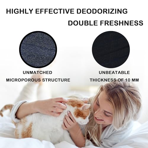 caqeaus 8 Pack Carbon Filters Compatible with Litter Robot 4, Activated Charcoal Cat Litter Box Filters Replacement to Absorb Odors Litter Box Deodorizer Controls Moisture and Keep Home Fresh - Image 4
