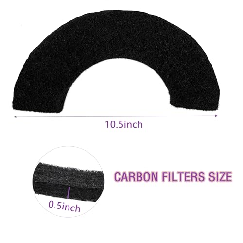 caqeaus 8 Pack Carbon Filters Compatible with Litter Robot 4, Activated Charcoal Cat Litter Box Filters Replacement to Absorb Odors Litter Box Deodorizer Controls Moisture and Keep Home Fresh - Image 2