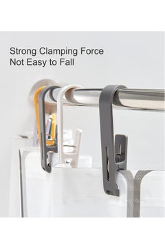 SYOSI 8pcs Large Laundry Hook Clothes Pins Sock Clip Plastic Drying Line Pegs for Home Kitchen Outdoor Trip  - Image 3
